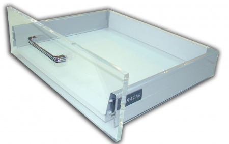Выдвижной ящик RealBox H=84мм, L=500мм, белый, комплект