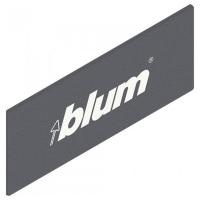 Заглушка TANDEMBOX с логотипом BLUM, прямоугольная, симметричная, серый орион, BLUM (ZAA.532C.BL / 08046150)