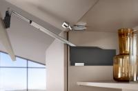 Подъемный механизм, AVENTOS HF TOP 25/35, серый+нерж (мощность 2700-13500, фасад 600-910)