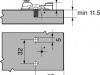 Монтажная планка для петель, MODUL, евровинт, 0 мм, BLUM (193L8100)