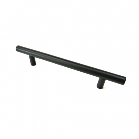 Ручка рейлинг, нержавеющая сталь, D=12мм, 160 мм, чёрная